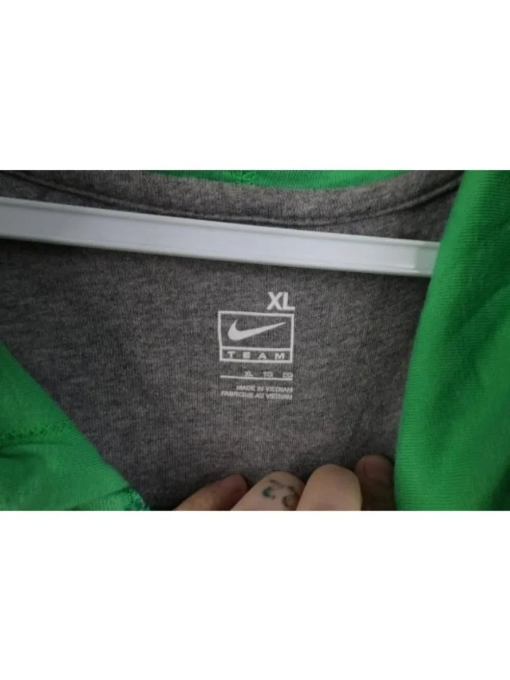 Vtg Nike Mens XL Faded University of North Carolina Full Zip Hoodie Sweatshirt
